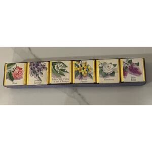 Vintage English Bath Cubes Sels De Bain 6 Cubes NEW